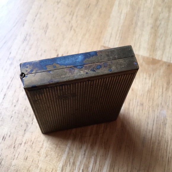 Vintage Gillette double edge razor J4 short handle travel kit mirror brass case - Picture 6 of 16